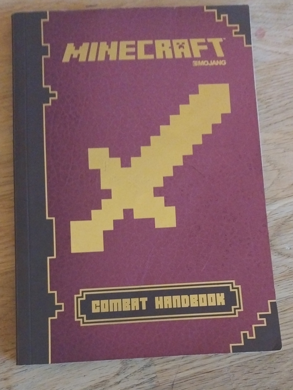 Minecraft Combat Handbook - Burgundy & Gold Edition